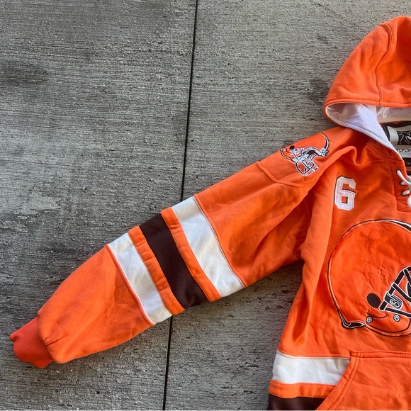 Cleveland Browns Baker Mayfield NFL Players Football Hoodie Pullover Men’s L - Picture 3 of 7